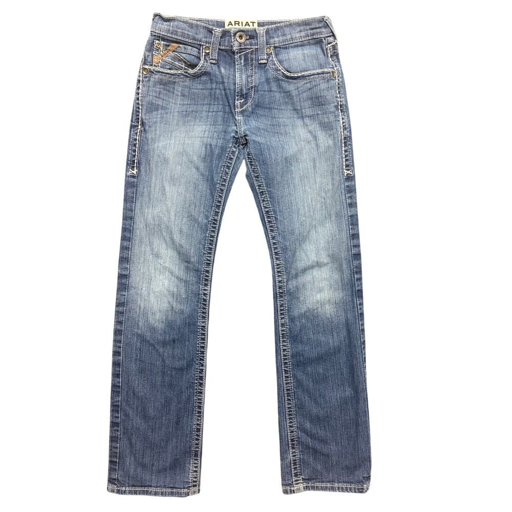 Ariat M7 Men's Slim Fit Straight Leg Medium Wash Blue Denim Jeans Size 28x30